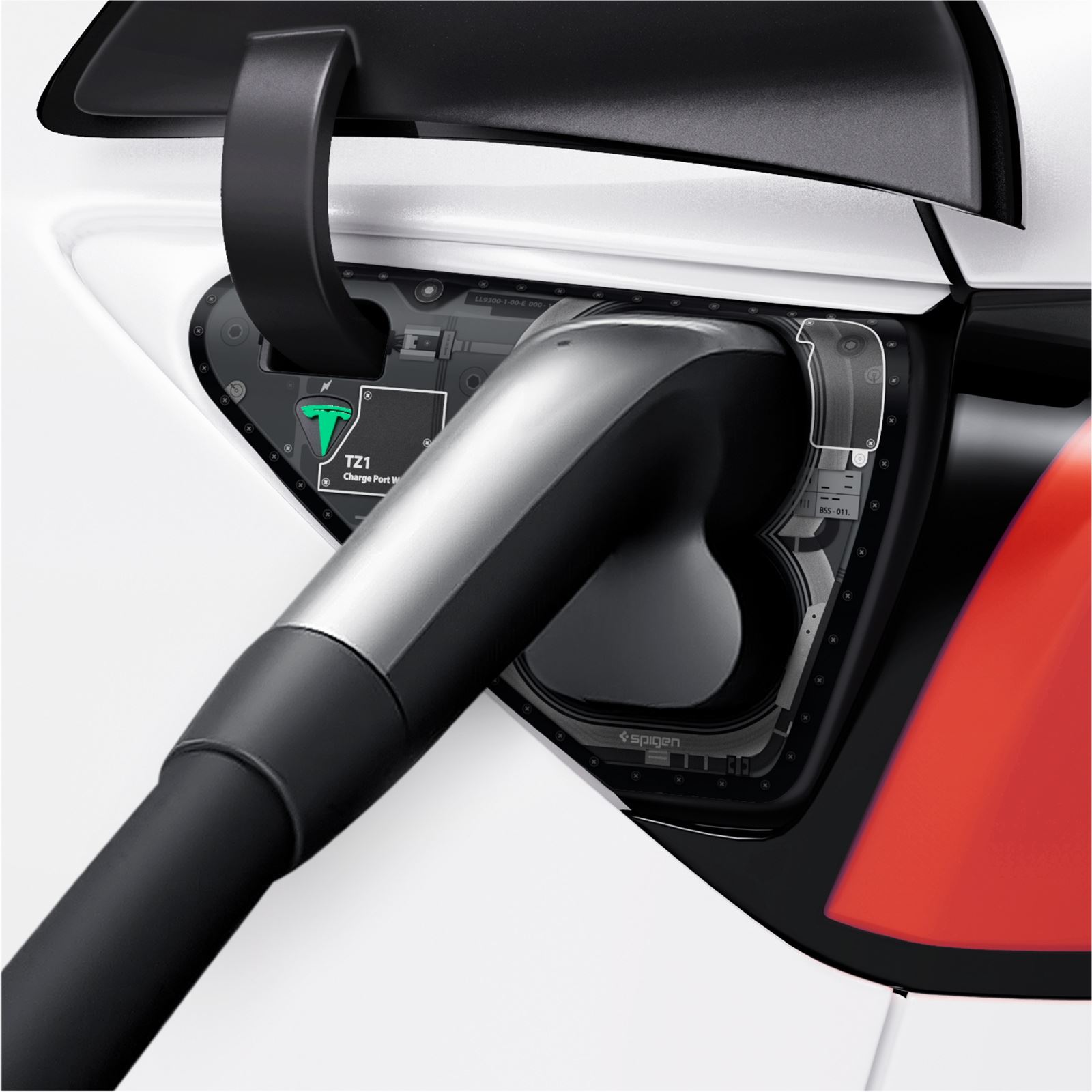 Spigen Tesla Charge Port Wrap, zero one - Tesla Model Y/3 (4)