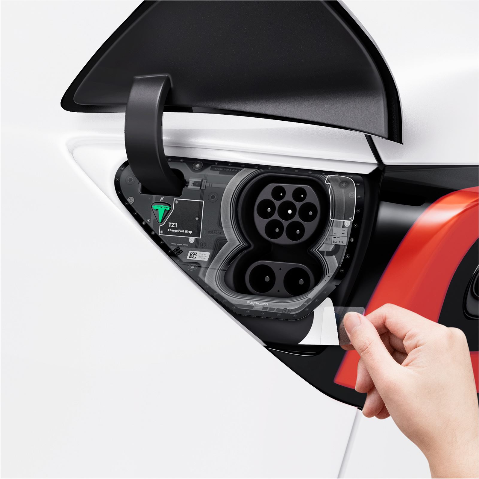 Spigen Tesla Charge Port Wrap, zero one - Tesla Model Y/3 (7)