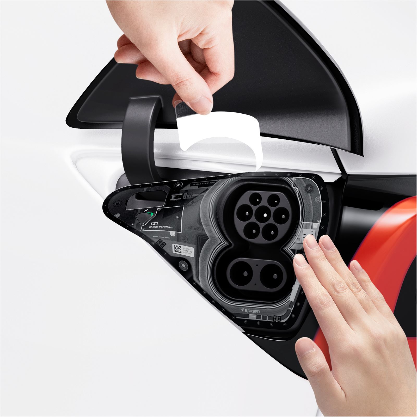 Spigen Tesla Charge Port Wrap, zero one - Tesla Model Y/3 (8)