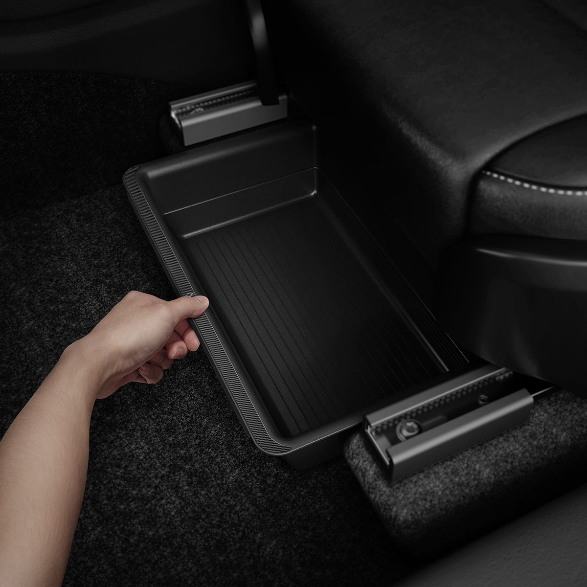Spigen Tesla Underseat Storage Box, black - Tesla Model Y (15)