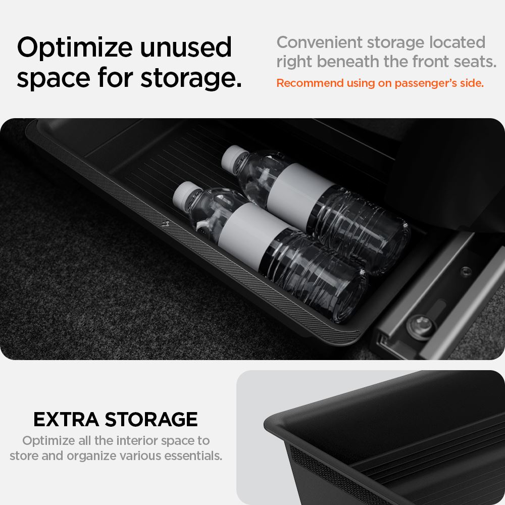 Spigen Tesla Underseat Storage Box, black - Tesla Model Y (6)
