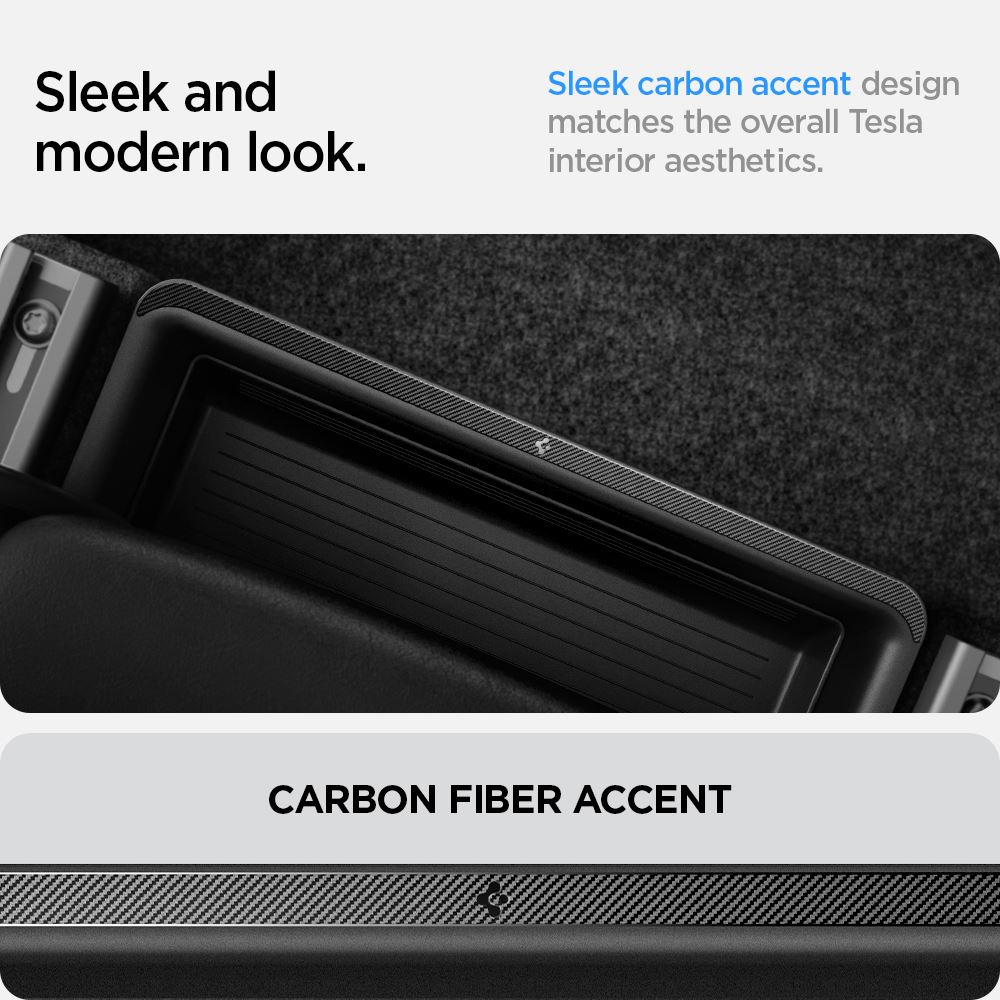 Spigen Tesla Underseat Storage Box, black - Tesla Model Y (9)