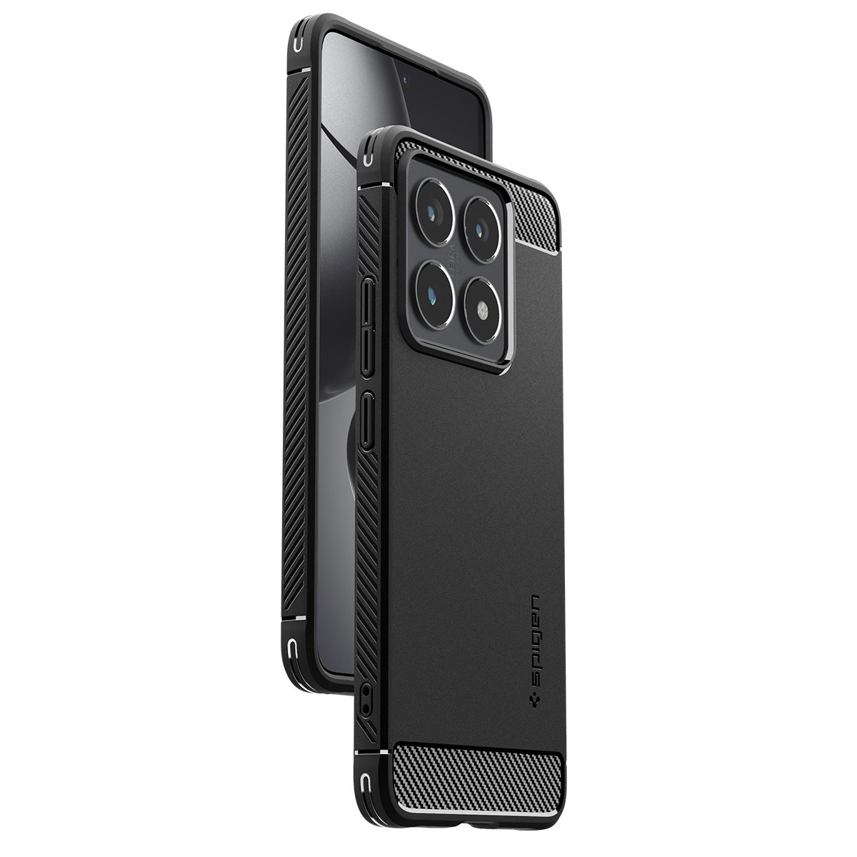 Spigen Rugged Armor, matte black - Xiaomi 14T Pro (8)