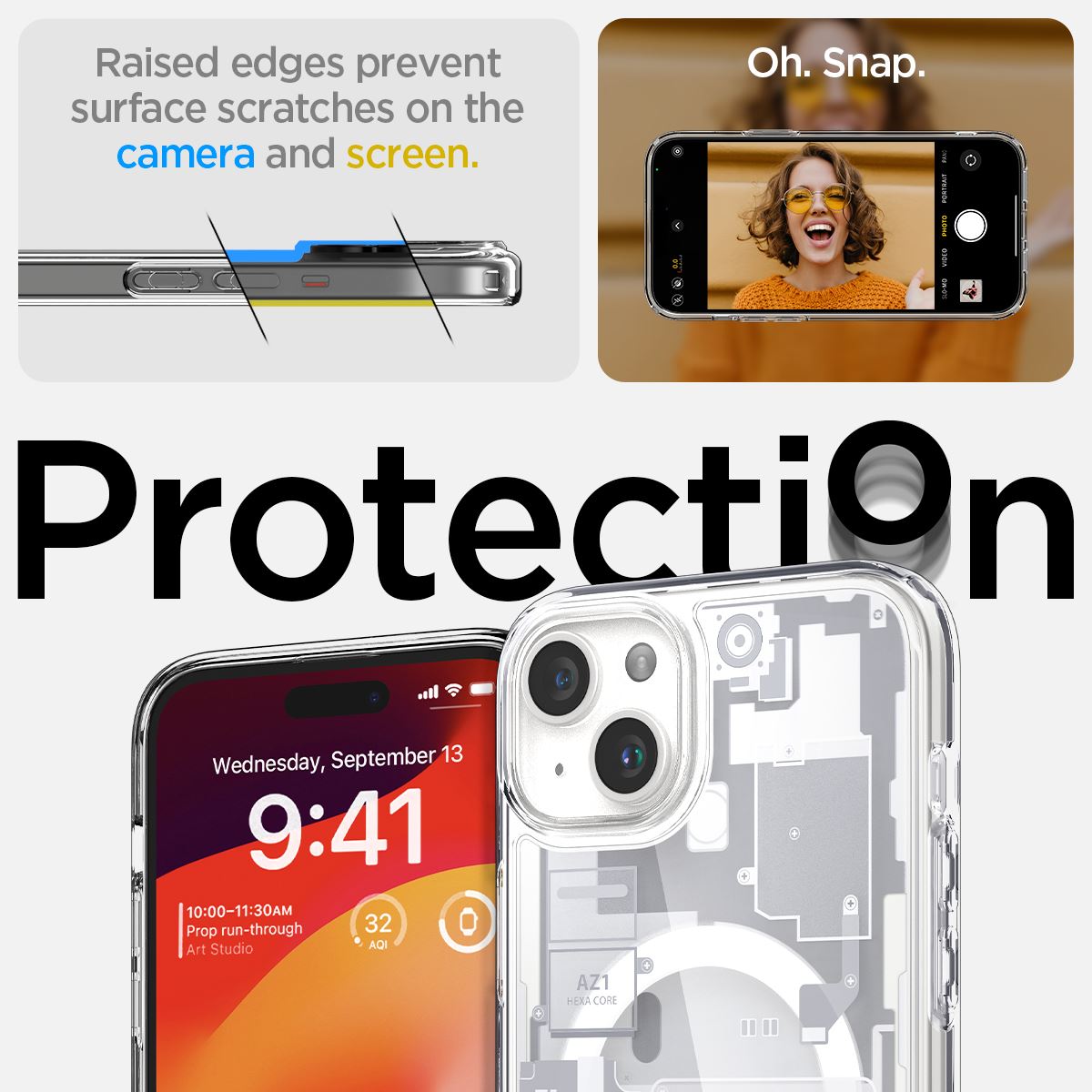 Spigen Ultra Hybrid MagSafe, zero one white - iPhone 15 (13)