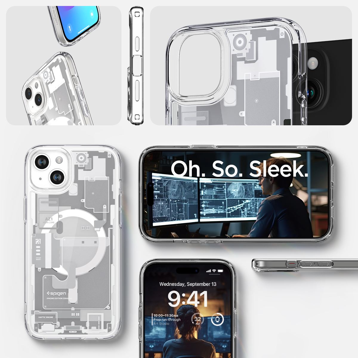Spigen Ultra Hybrid MagSafe, zero one white - iPhone 15 (16)