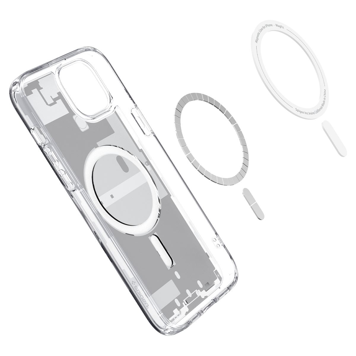 Spigen Ultra Hybrid MagSafe, zero one white - iPhone 15 (7)