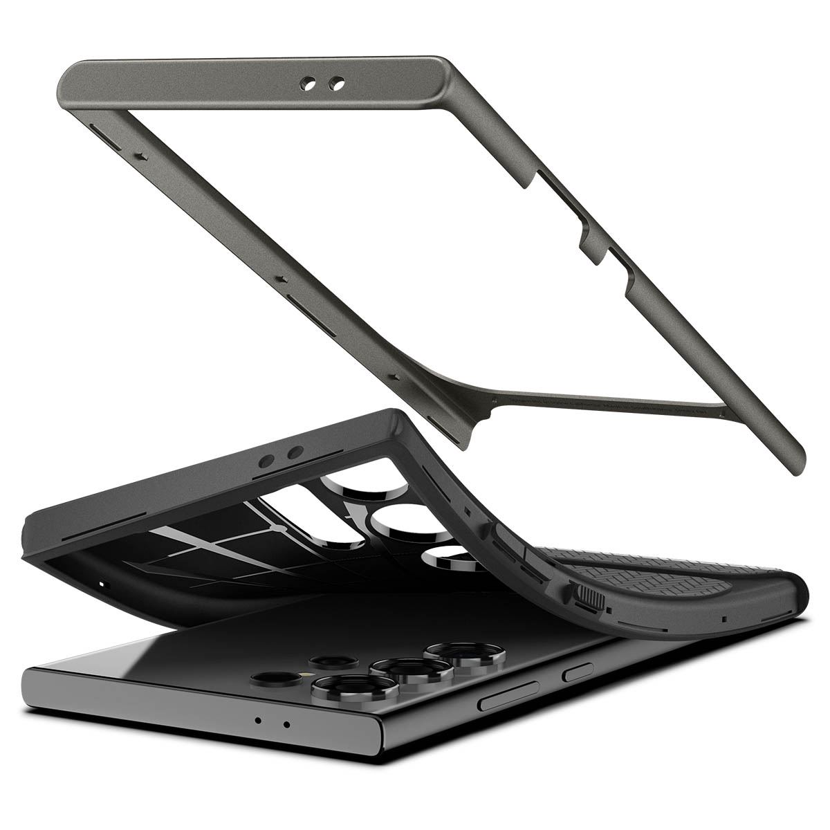 Spigen Neo Hybrid, gunmetal - Samsung Galaxy S24 Ultra (10)