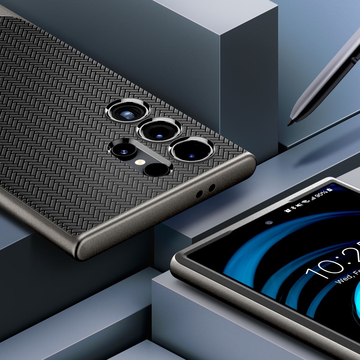 Spigen Neo Hybrid, gunmetal - Samsung Galaxy S24 Ultra (13)