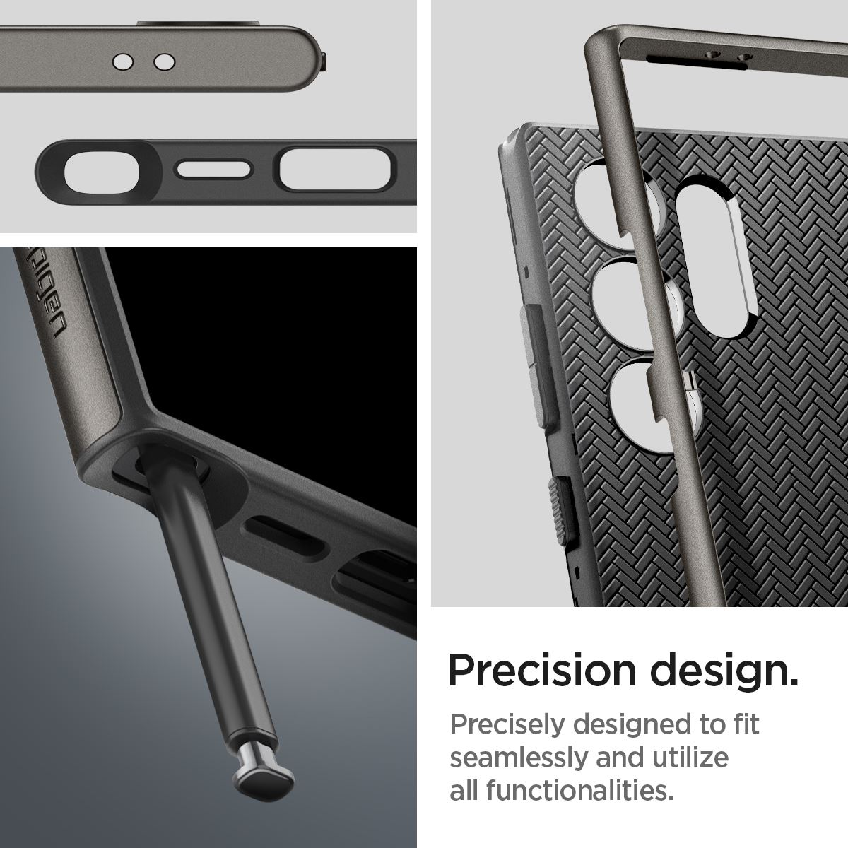 Spigen Neo Hybrid, gunmetal - Samsung Galaxy S24 Ultra (16)