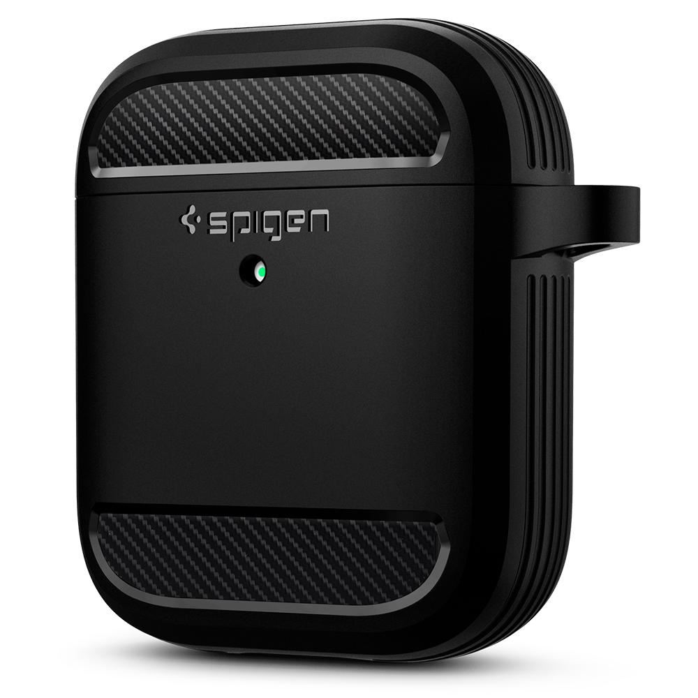 Spigen Rugged Armor, black -  AirPods (4)