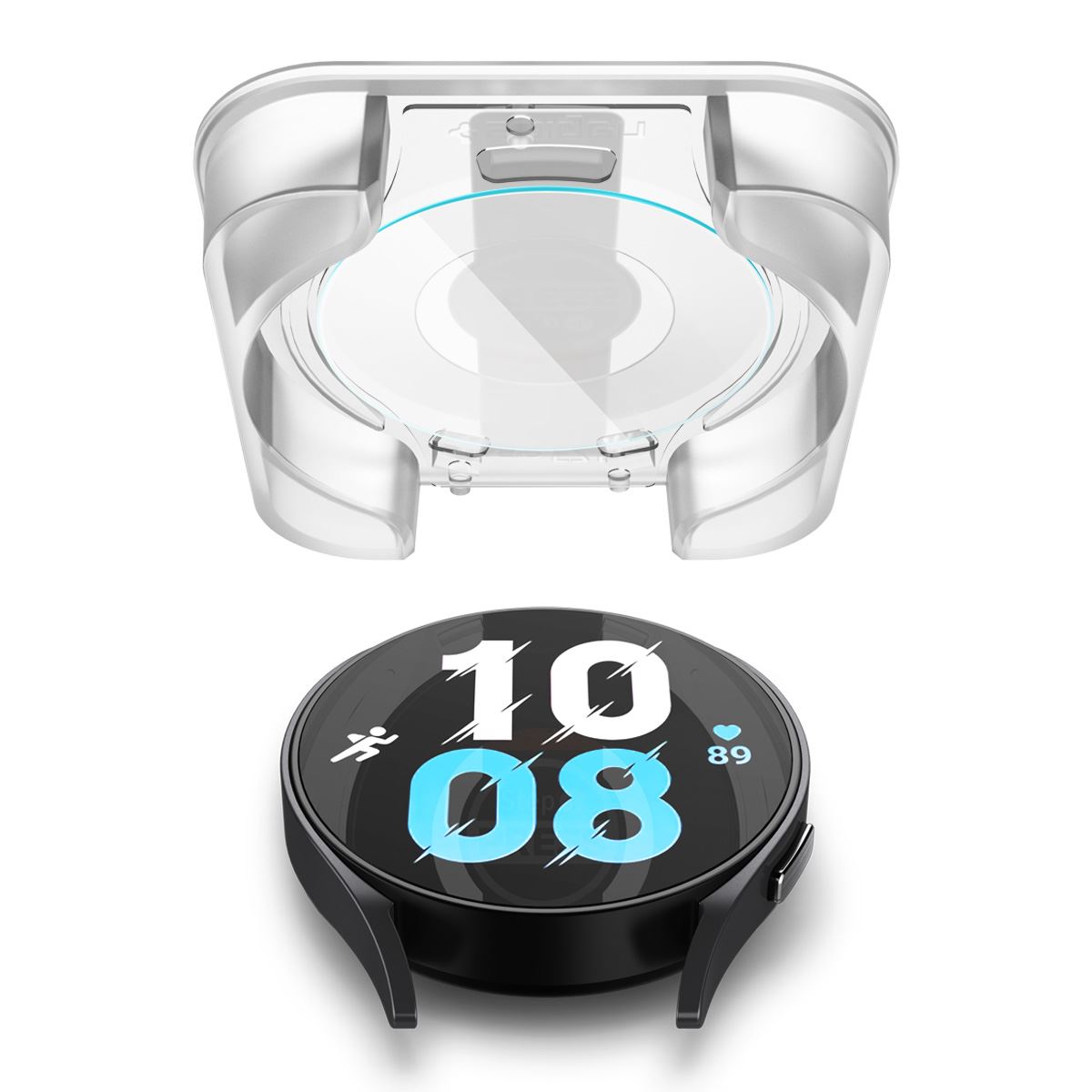 Spigen Glass tR EZ Fit 2 Pack - Samsung Galaxy Watch6 40mm (4)