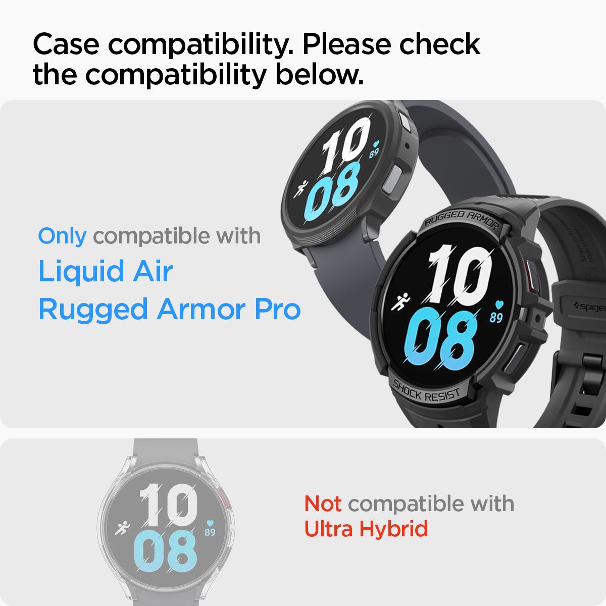 Spigen Glass tR EZ Fit 2 Pack - Samsung Galaxy Watch6 40mm (7)