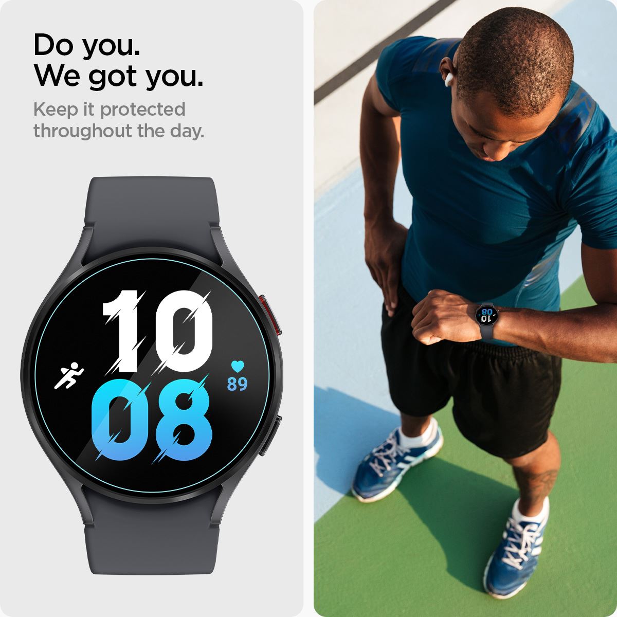 Spigen Glass tR EZ Fit 2 Pack - Samsung Galaxy Watch6 40mm (8)