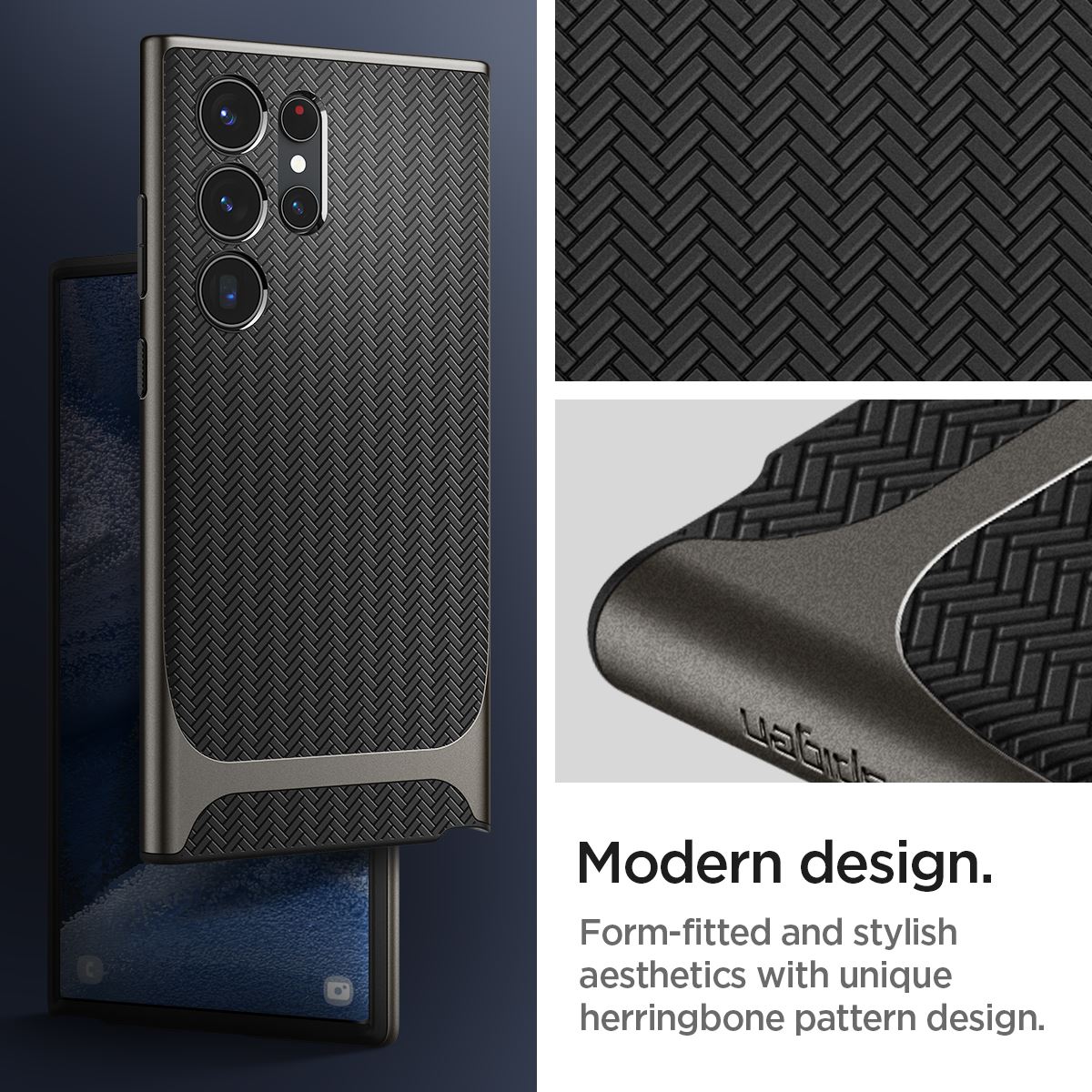 Spigen Neo Hybrid, gunmetal - Samsung Galaxy S23 Ultra (13)