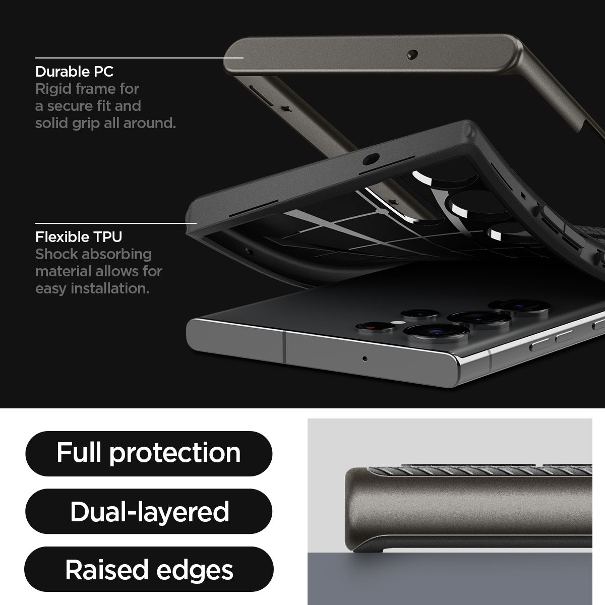 Spigen Neo Hybrid, gunmetal - Samsung Galaxy S23 Ultra (14)