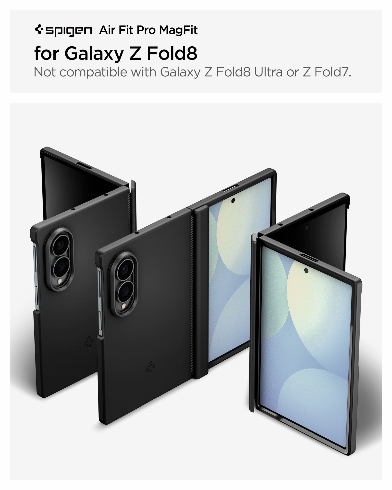 Spigen Air Fit Pro MagSafe, black - Samsung Galaxy Z Fold8 (13)