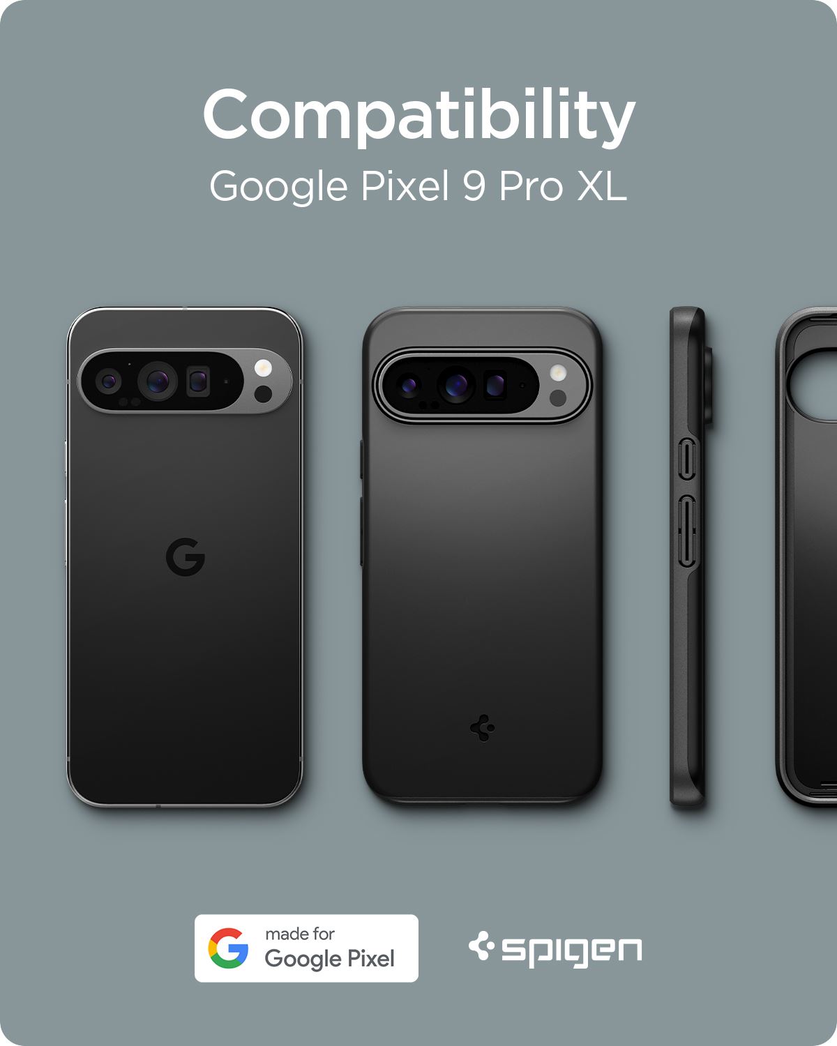 Spigen Thin Fit, black - Google Pixel 9 Pro XL (11)