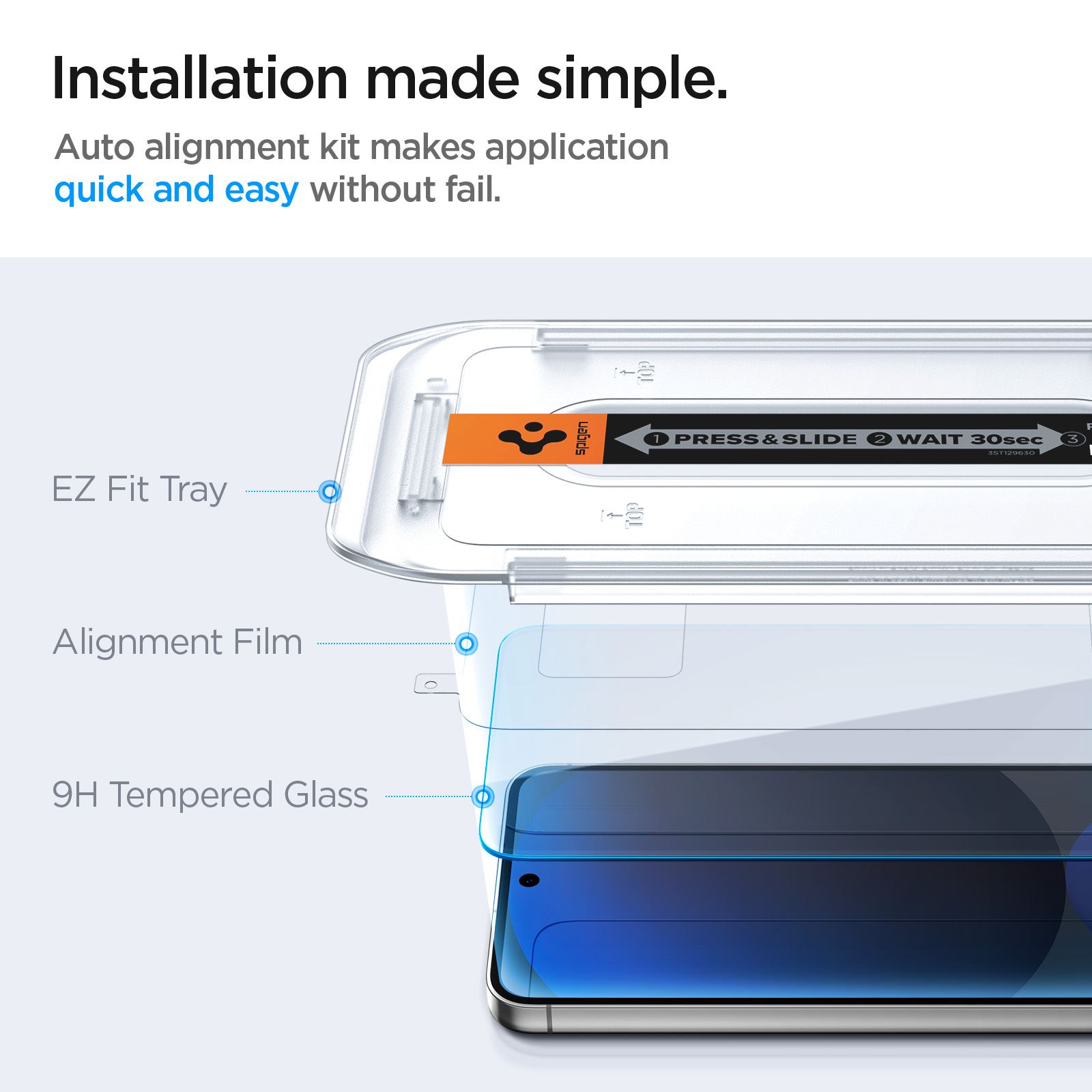 Spigen Glass tR EZ Fit 2 Pack, transparency - Samsung Galaxy S24 FE/A56 5G (9)