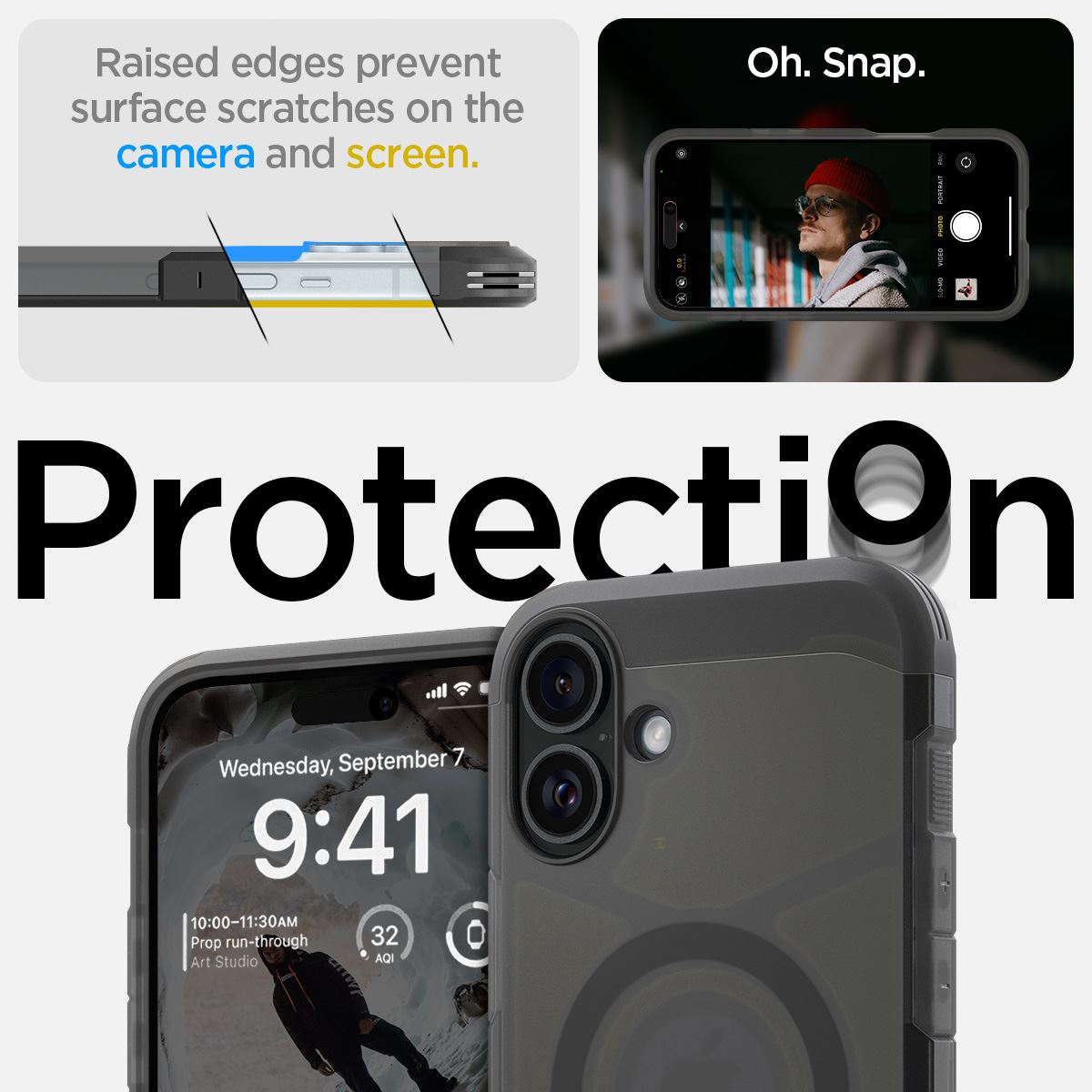 Spigen Tough Armor MagSafe, frost black - iPhone 16 (14)