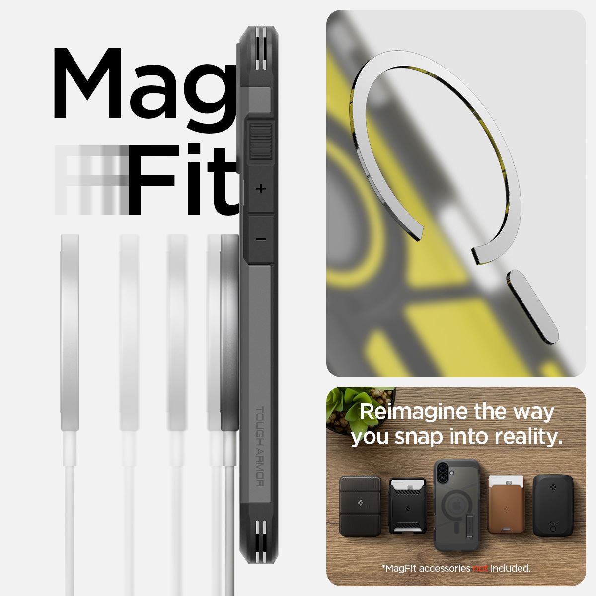 Spigen Tough Armor MagSafe, frost black - iPhone 16 (16)