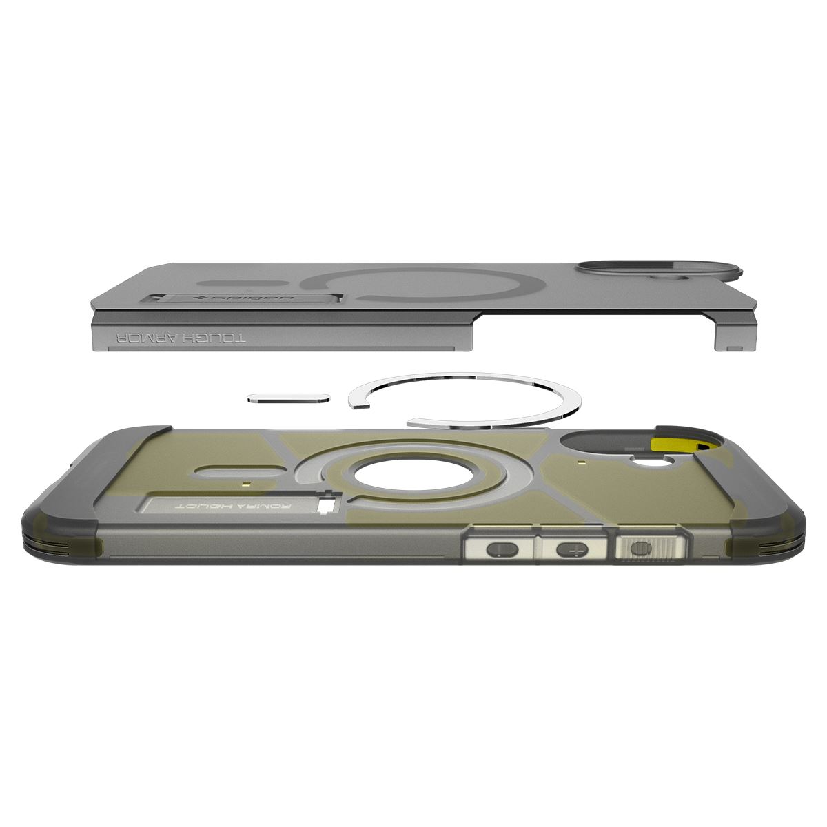 Spigen Tough Armor MagSafe, frost black - iPhone 16 (7)
