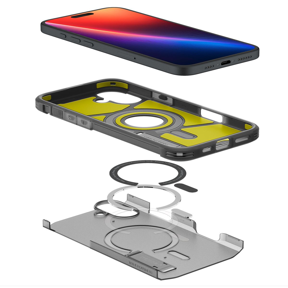 Spigen Tough Armor MagSafe, frost black - iPhone 16 (8)