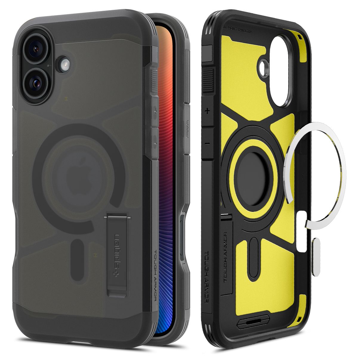 Spigen Tough Armor MagSafe, frost black - iPhone 16