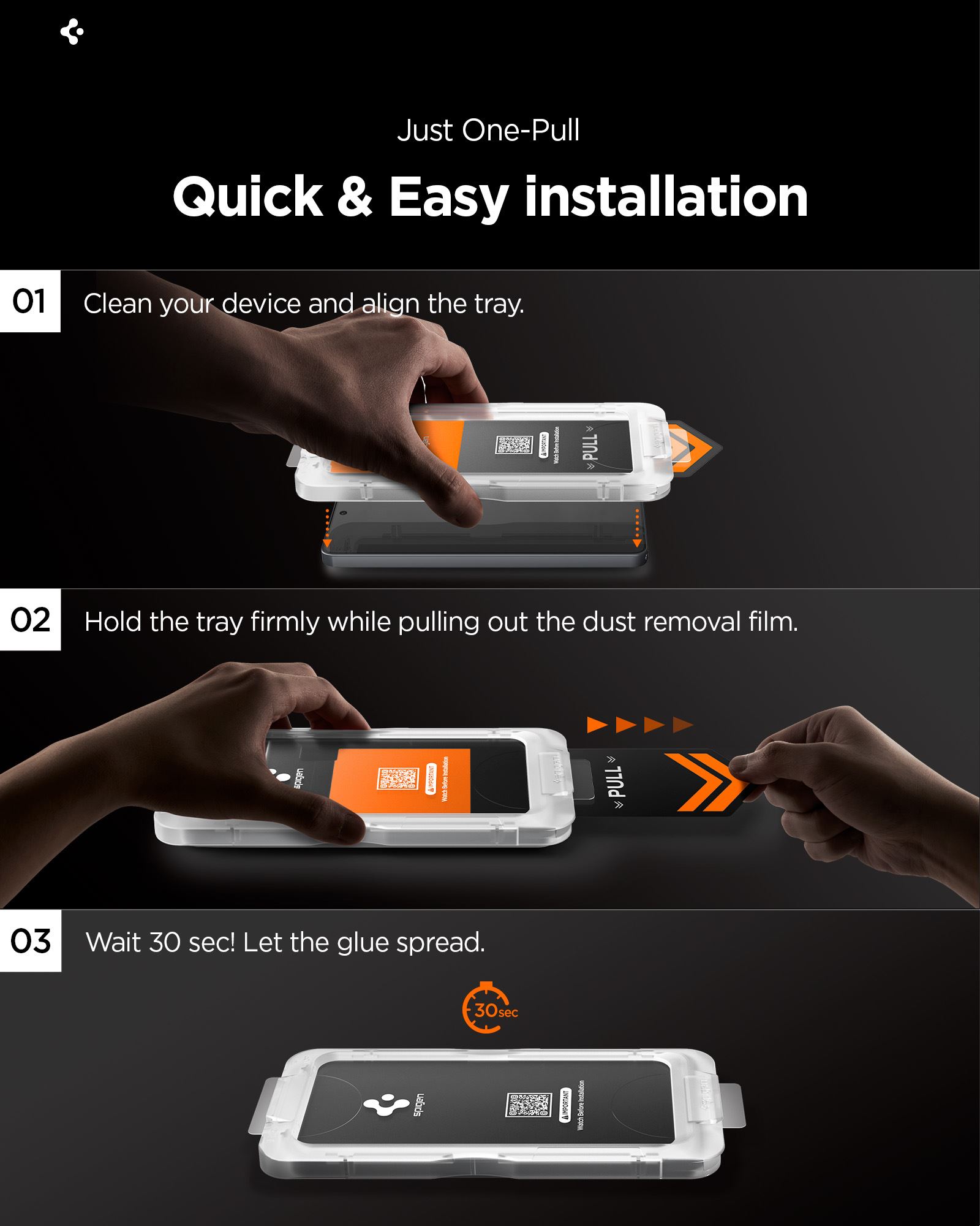 Spigen Glass tR EZ Fit Pro HD (Privacy) 2 Pack, transparency - Samsung Galaxy S26 Ultra (15)
