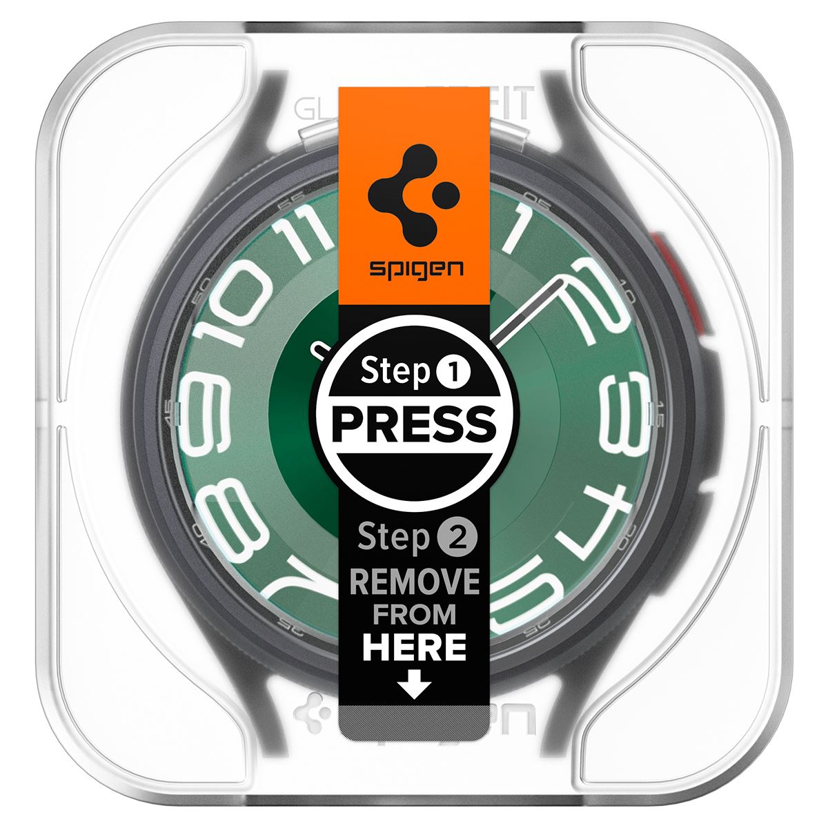 Spigen Glass tR EZ Fit 2 Pack - Samsung Galaxy Watch6 Classic 47mm (2)