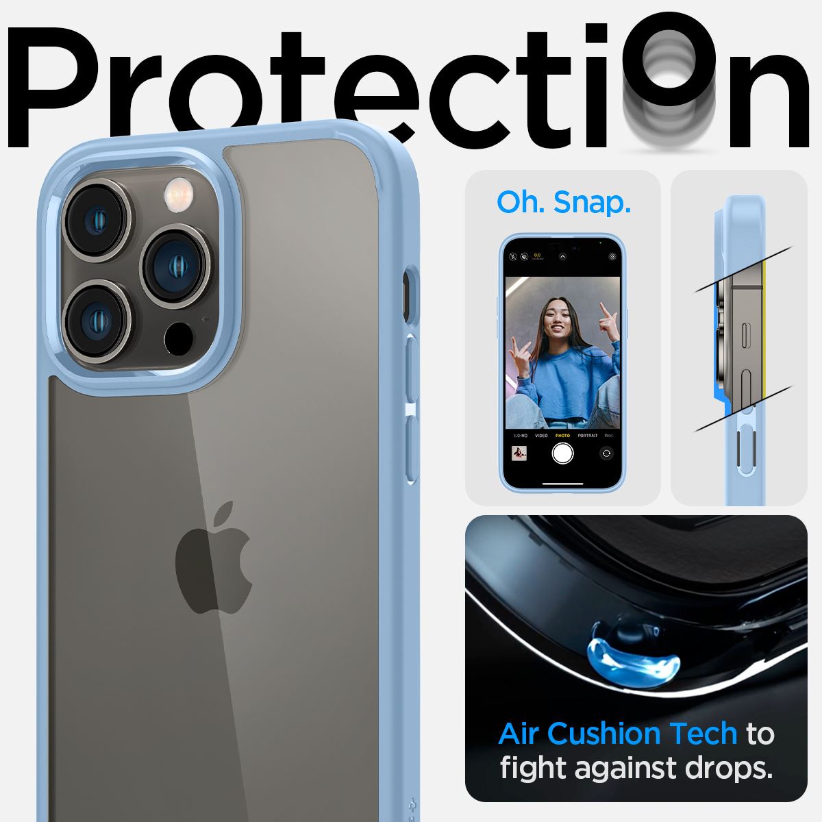 Spigen Crystal Hybrid, sierra blue - iPhone 14 Pro Max (11)