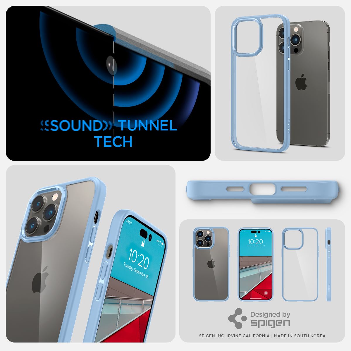 Spigen Crystal Hybrid, sierra blue - iPhone 14 Pro Max (13)