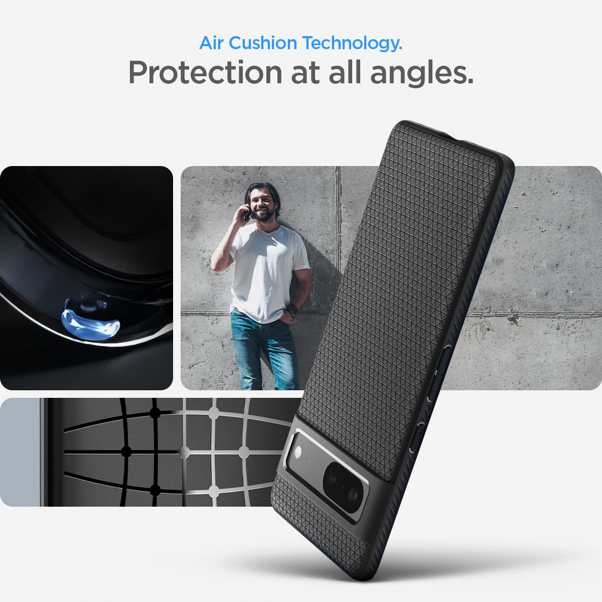 Spigen Liquid Air, black - Google Pixel 7 (15)