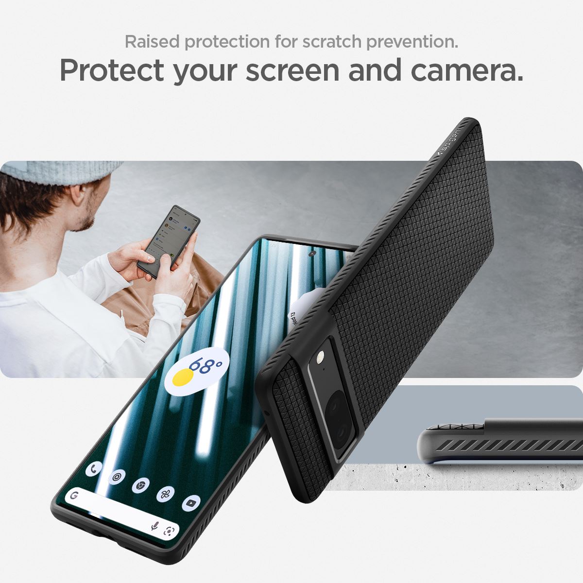 Spigen Liquid Air, black - Google Pixel 7 (16)