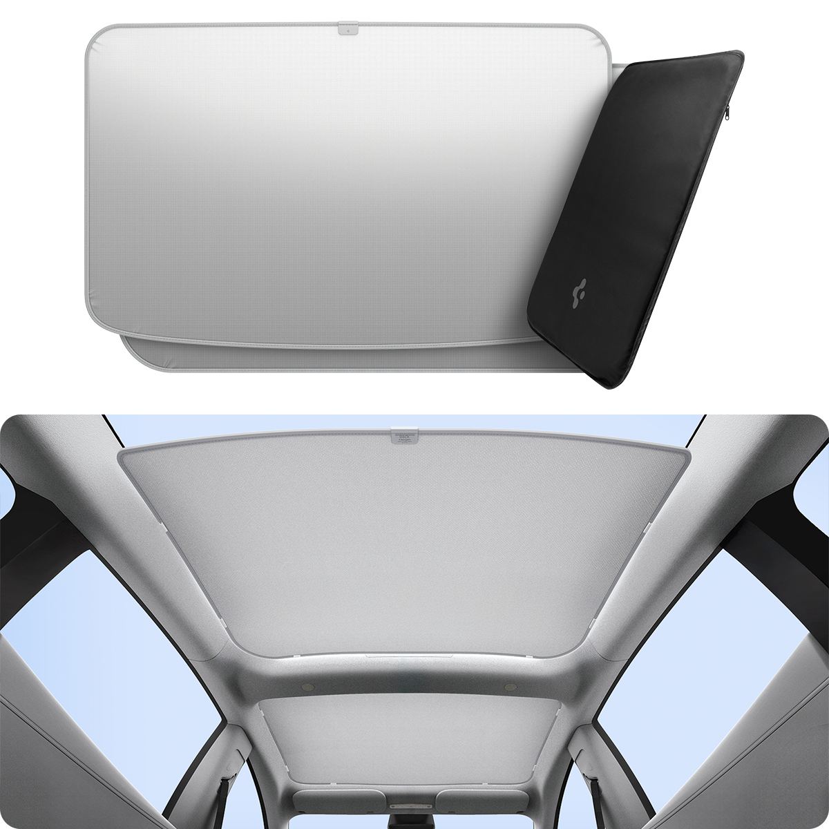 Spigen Tesla Car Roof Sunshade, black - Tesla Model 3