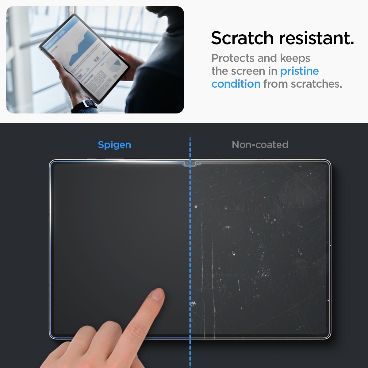 Spigen Glass tR EZ Fit 1 Pack - Samsung Galaxy Tab S10/S9 Ultra (10)