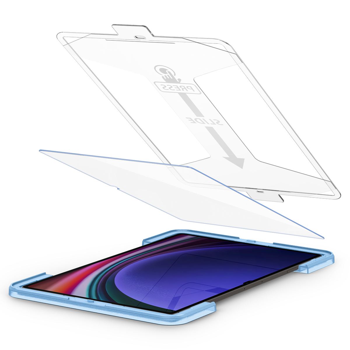 Spigen Glass tR EZ Fit 1 Pack - Samsung Galaxy Tab S10/S9 Ultra (7)