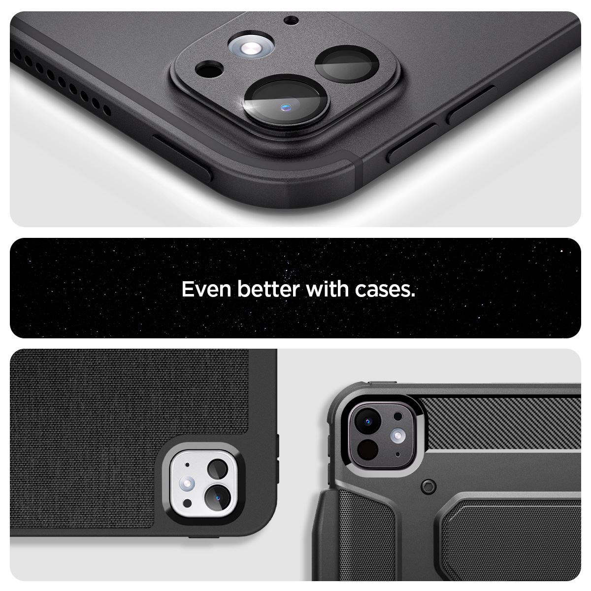 Spigen Glass tR EZ Fit Optik Metal 1 Pack, space black - iPad Pro 13" 2024 / iPad Pro 11" 2024 (11)