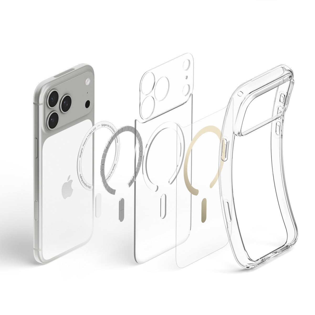 Spigen Ultra Hybrid MagSafe, clear gold - iPhone 18 Pro Max/17 Pro Max (10)
