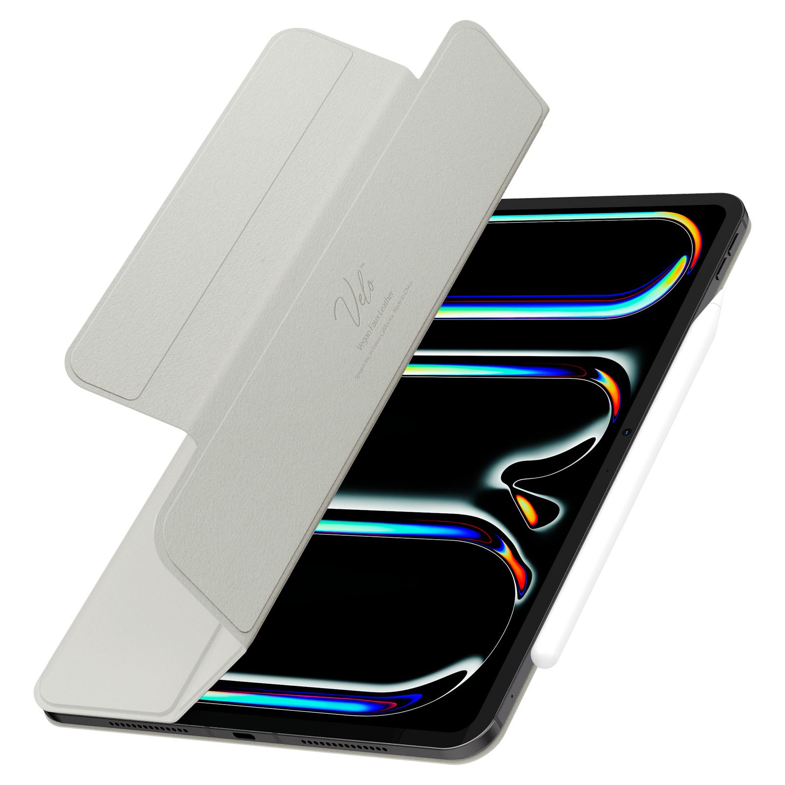 Spigen Air Skin Folio OneTap, gray - iPad Pro 11" 2024 (6)