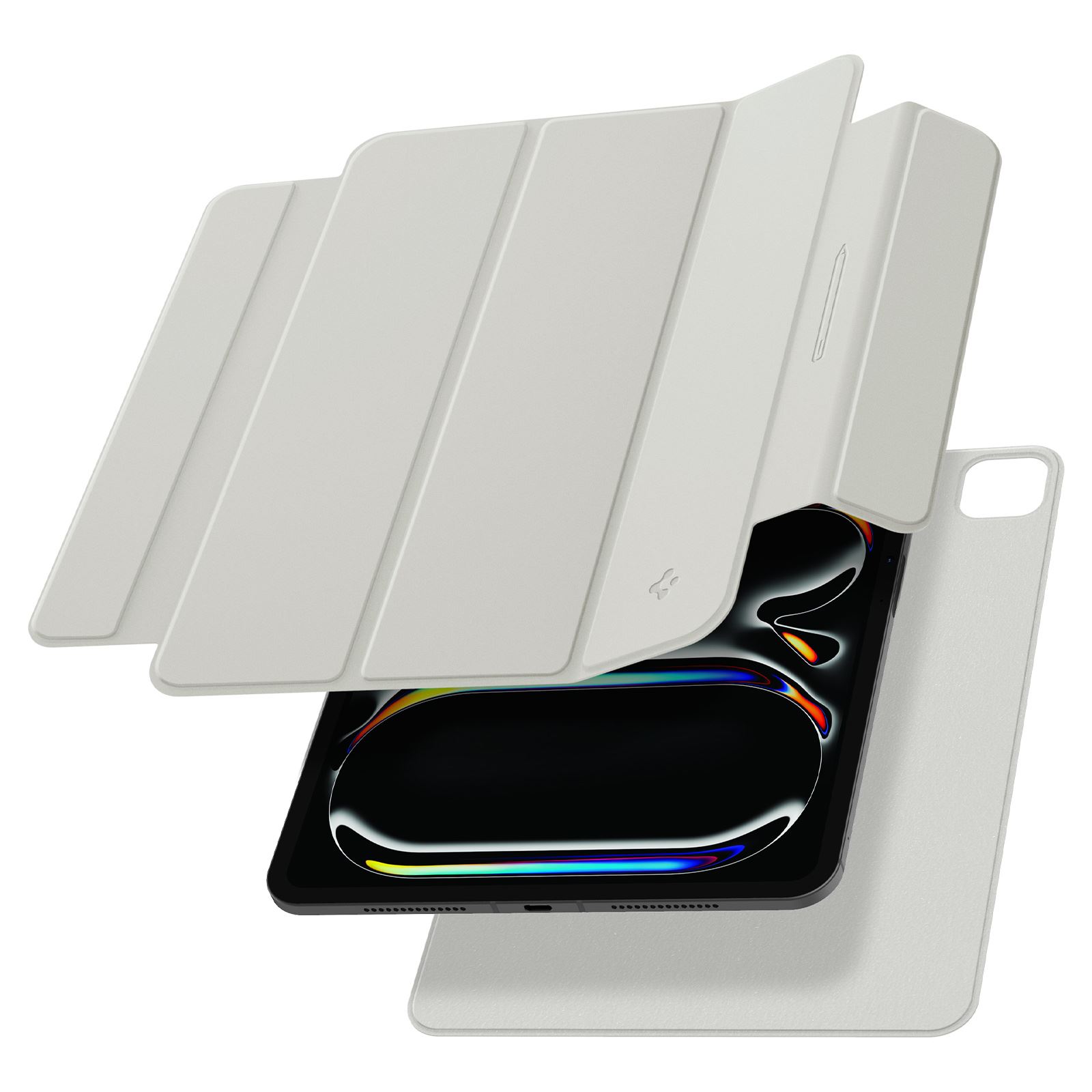 Spigen Air Skin Folio OneTap, gray - iPad Pro 11" 2024 (9)