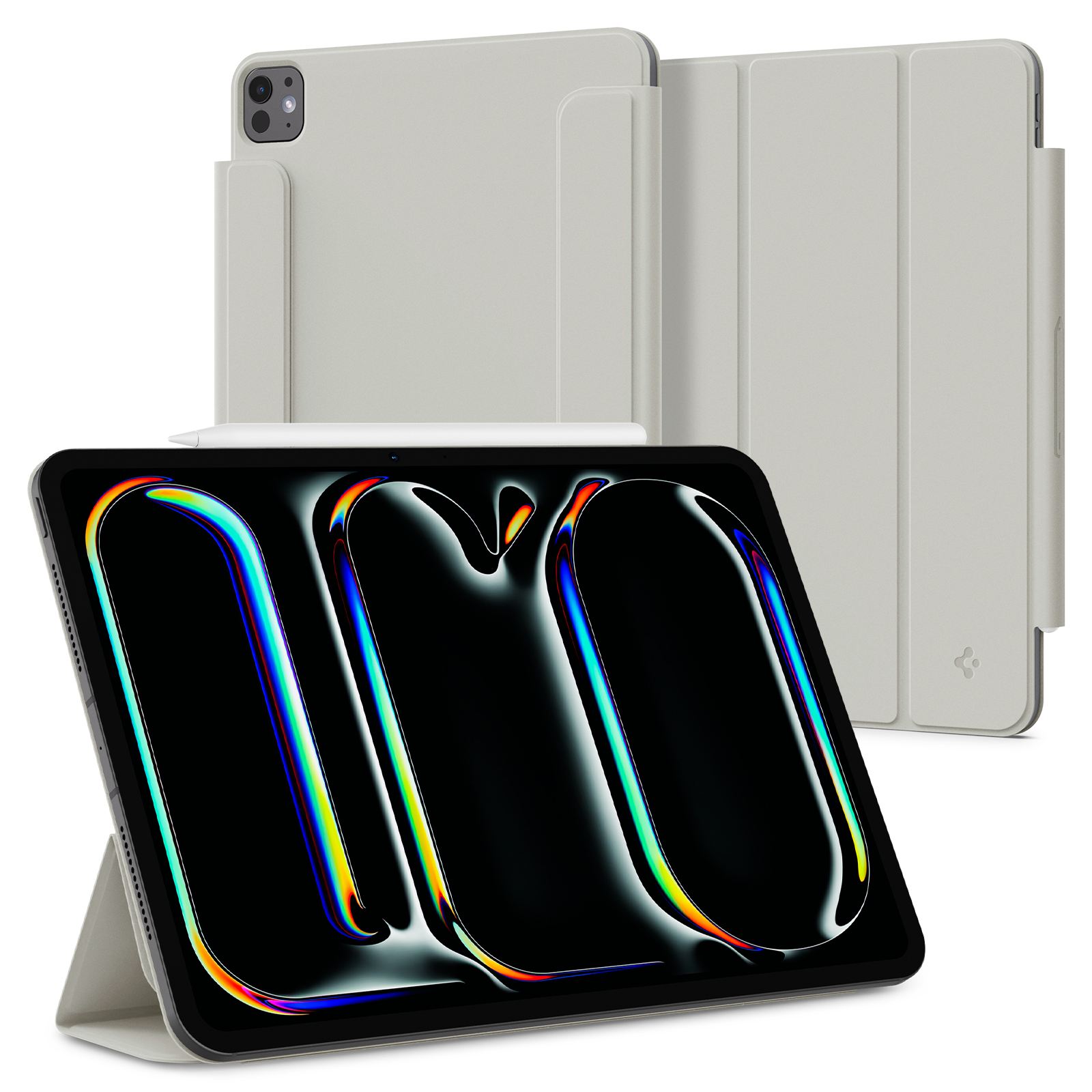 Spigen Air Skin Folio OneTap, gray - iPad Pro 11 2024