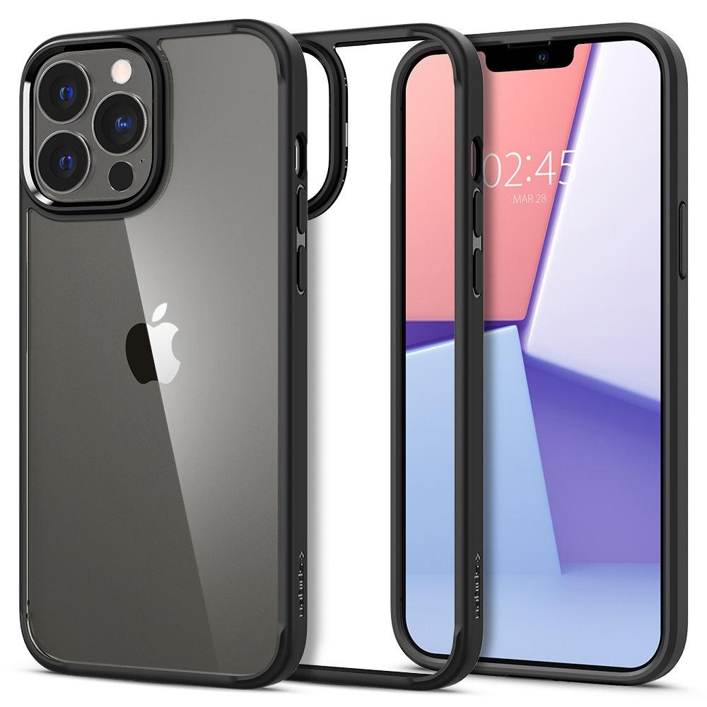 Spigen Ultra Hybrid, m. black - iPhone 13 Pro Max (1)