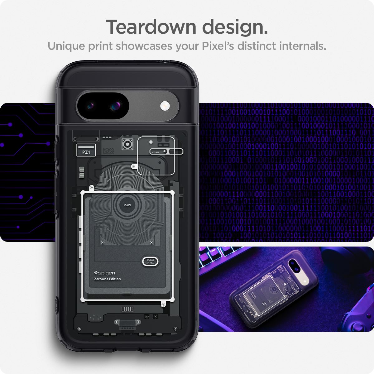 Spigen Ultra Hybrid, zero one - Google Pixel 8a (12)