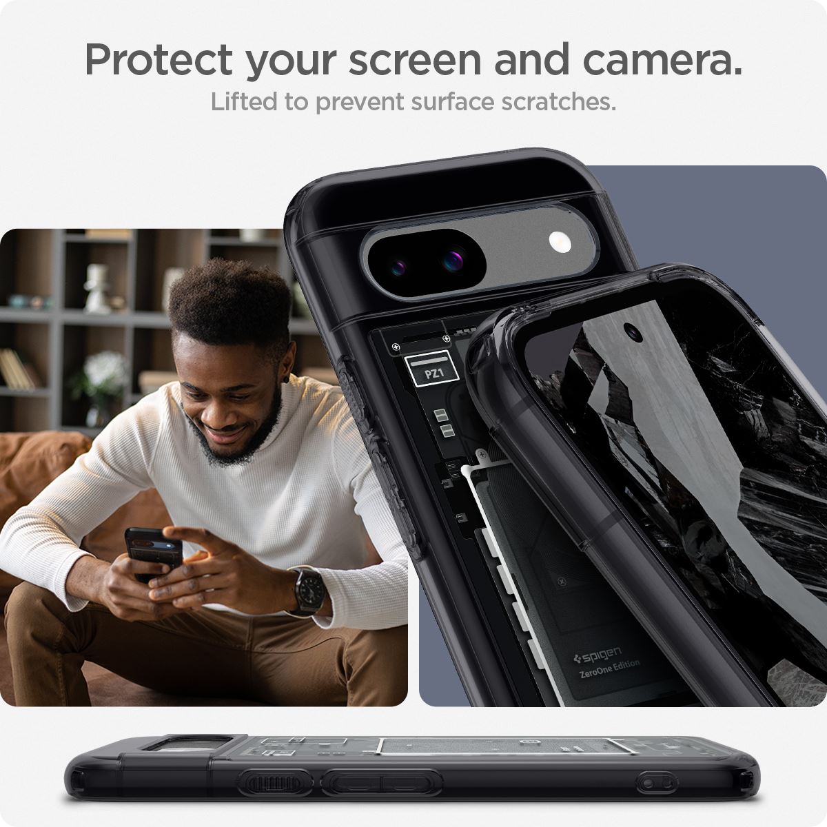 Spigen Ultra Hybrid, zero one - Google Pixel 8a (15)