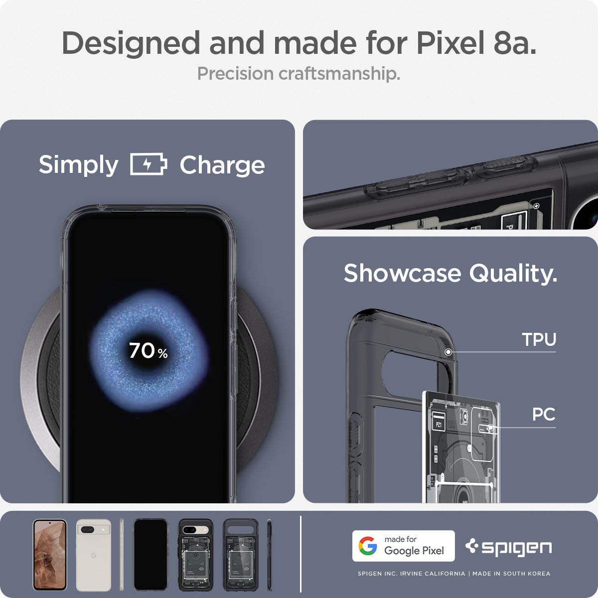 Spigen Ultra Hybrid, zero one - Google Pixel 8a (16)