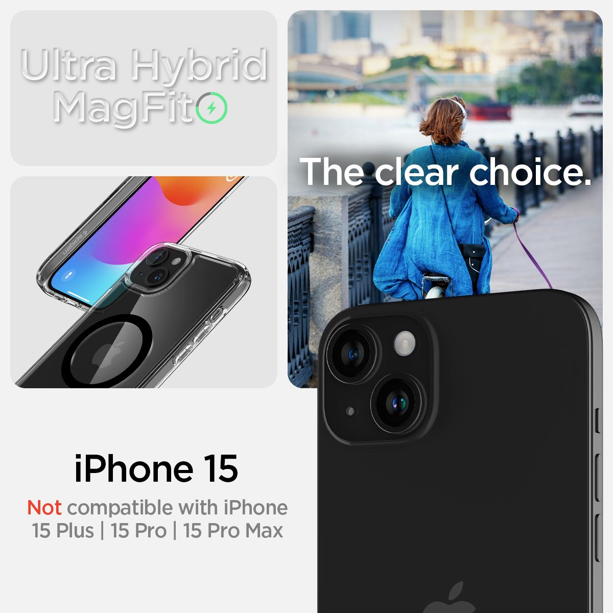 Spigen Ultra Hybrid MagSafe, black - iPhone 15 (9)