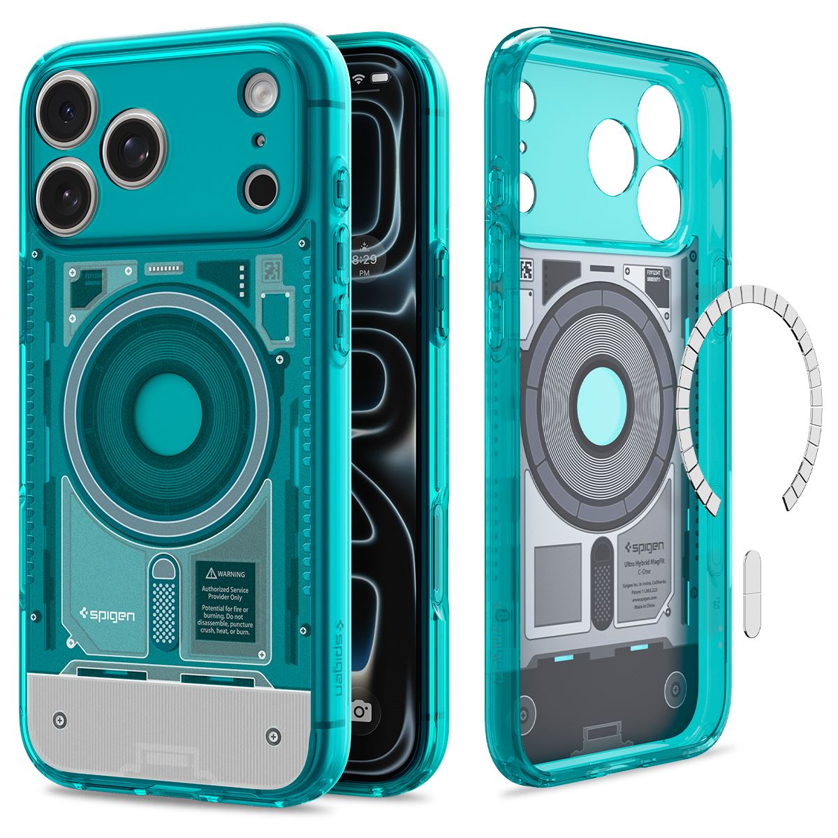 Spigen Ultra Hybrid MagSafe, c-one bondi blue - iPhone 18 Pro Max/17 Pro Max (1)