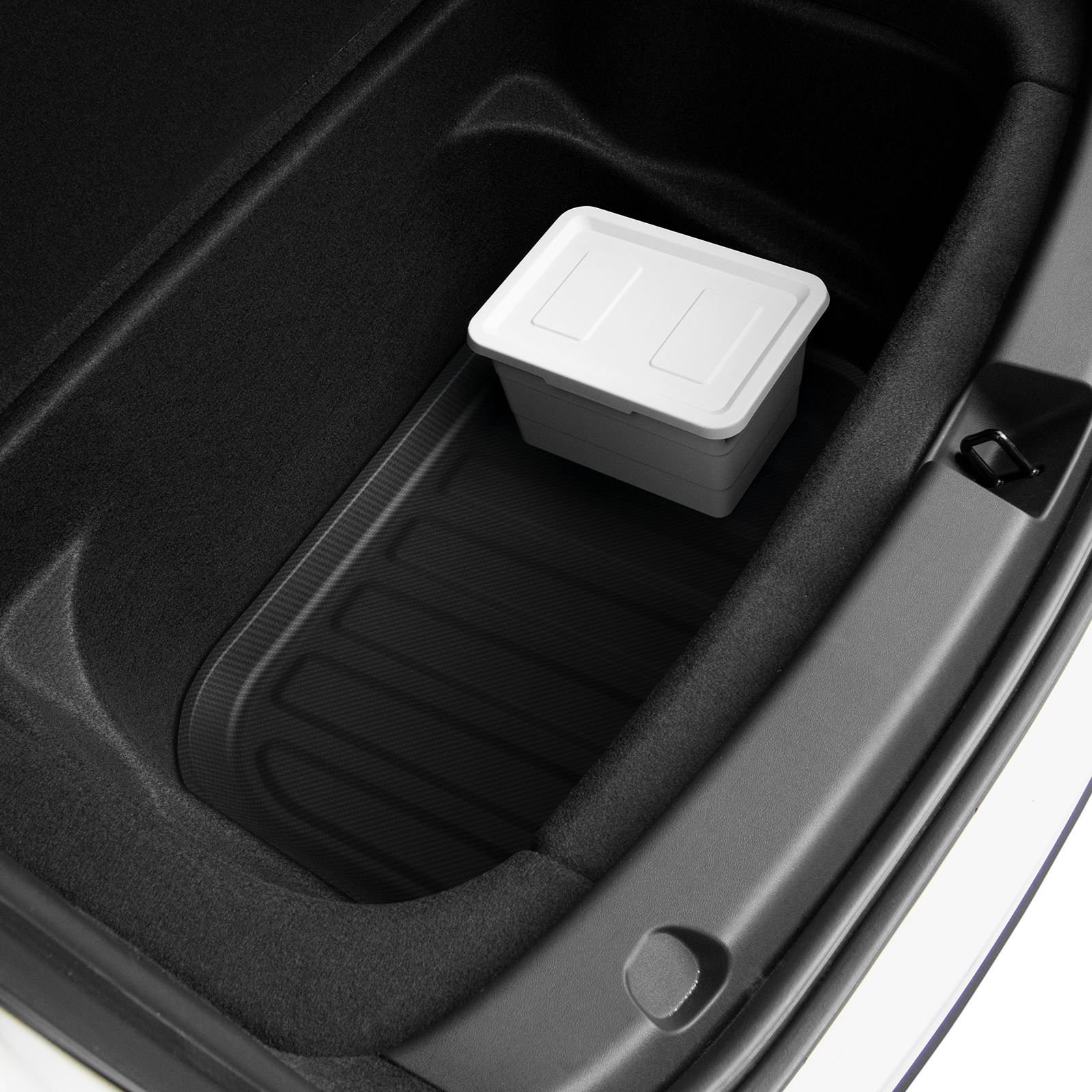 Spigen Tesla Car Mat Rear Trunk Storage, black - Tesla Model Y (7)