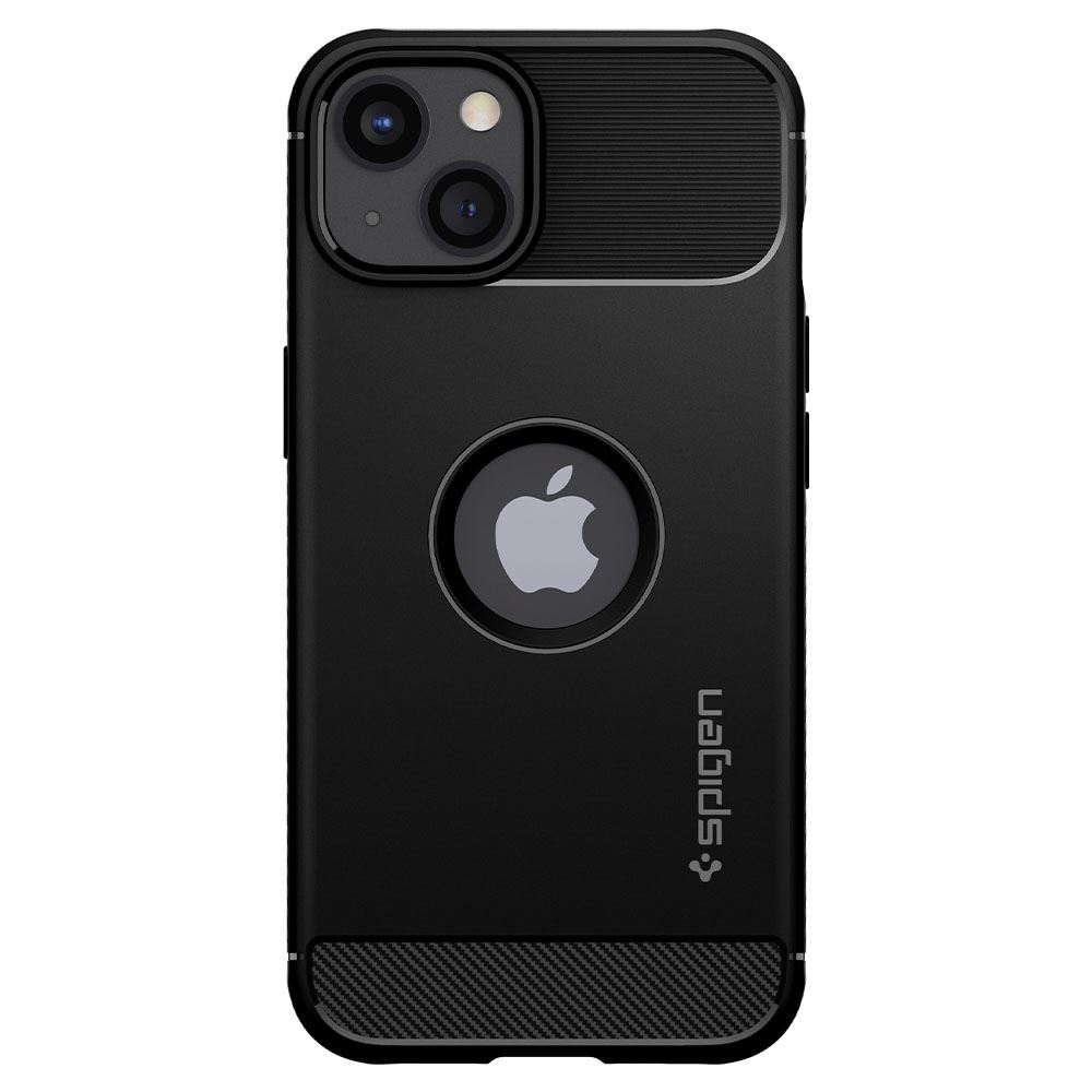 Spigen Rugged Armor, matte black - iPhone 13 (2)