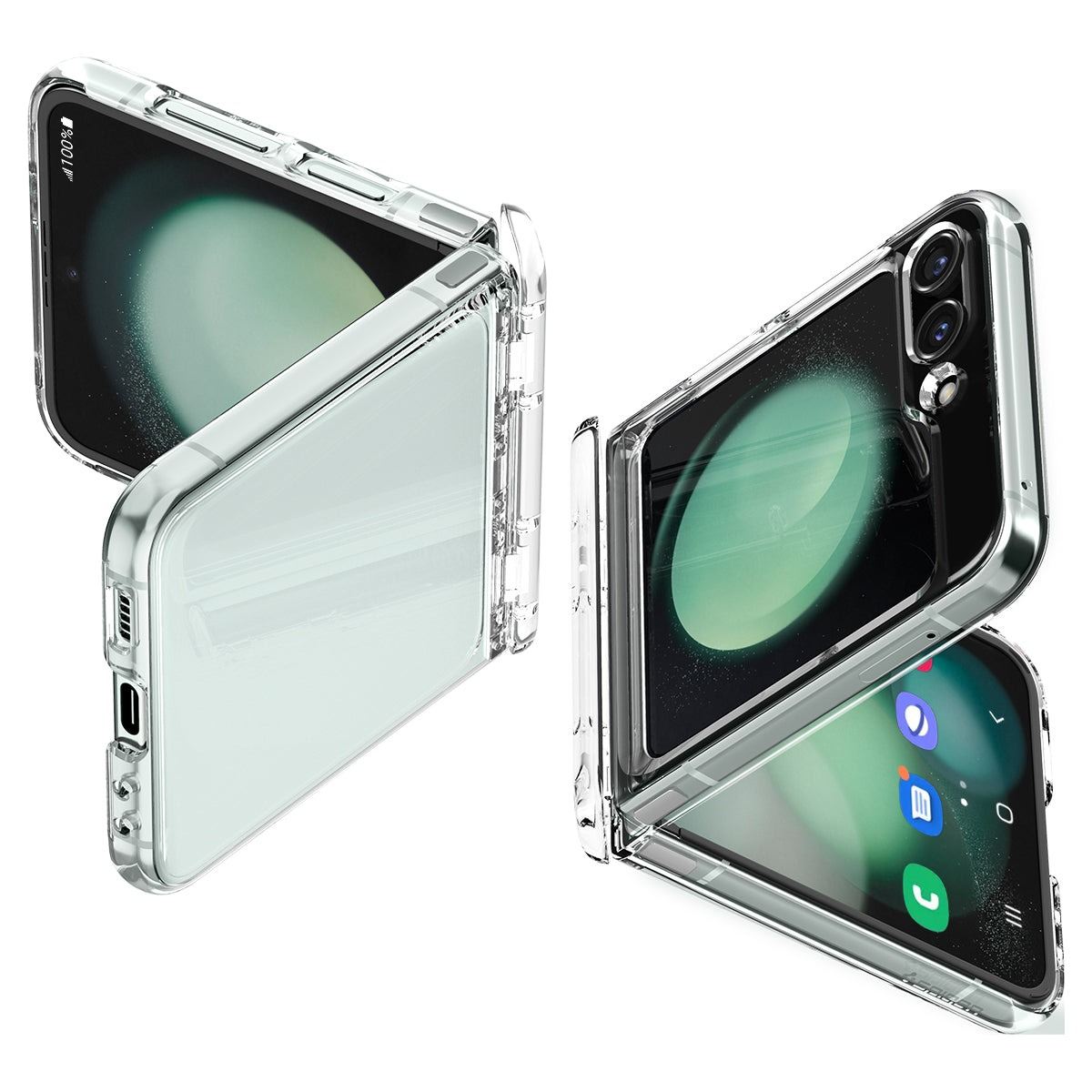 Spigen Thin Fit Pro, crystal clear - Samsung Galaxy Z Flip5 (1)